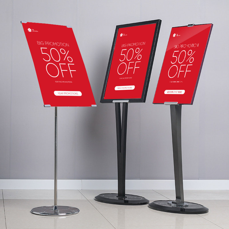 广告牌立牌立式落地式v型kt板展架指示牌pop海报架商场宣传架子