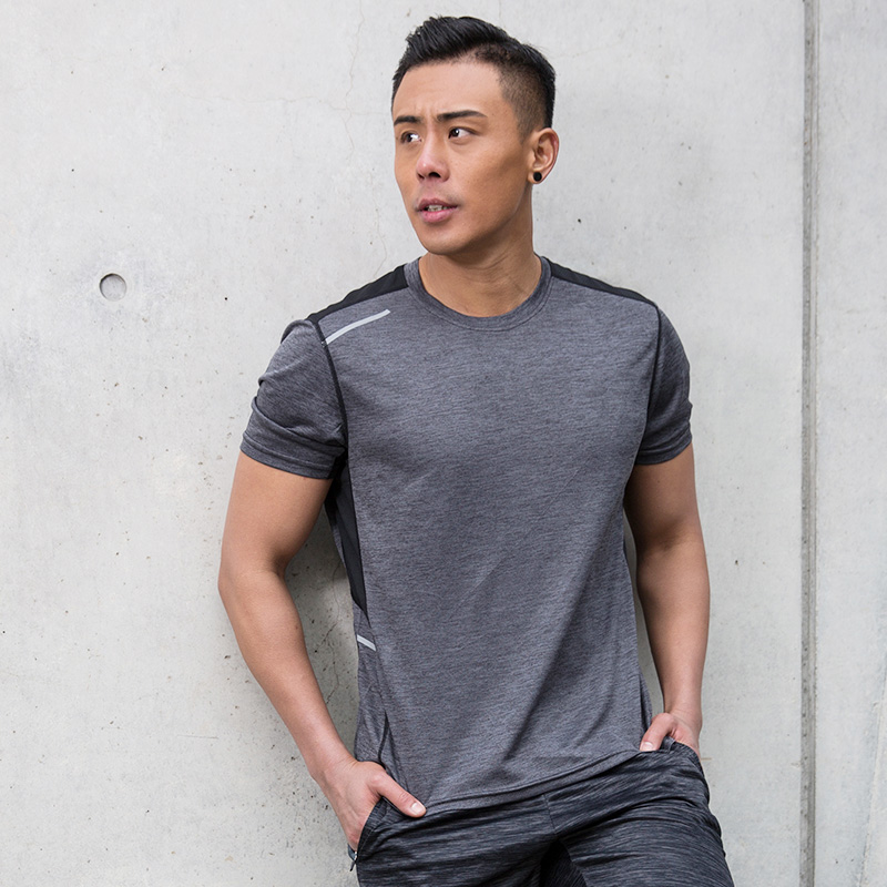运动健身速干短袖T恤男士新款跑步晨跑大码夏季吸汗高弹装篮球服|ruв категории спортивный костюм/досуг одежды, движение футболку - от Buy2taobao.com для оказания профессиональной услуги покупки агента Taobao