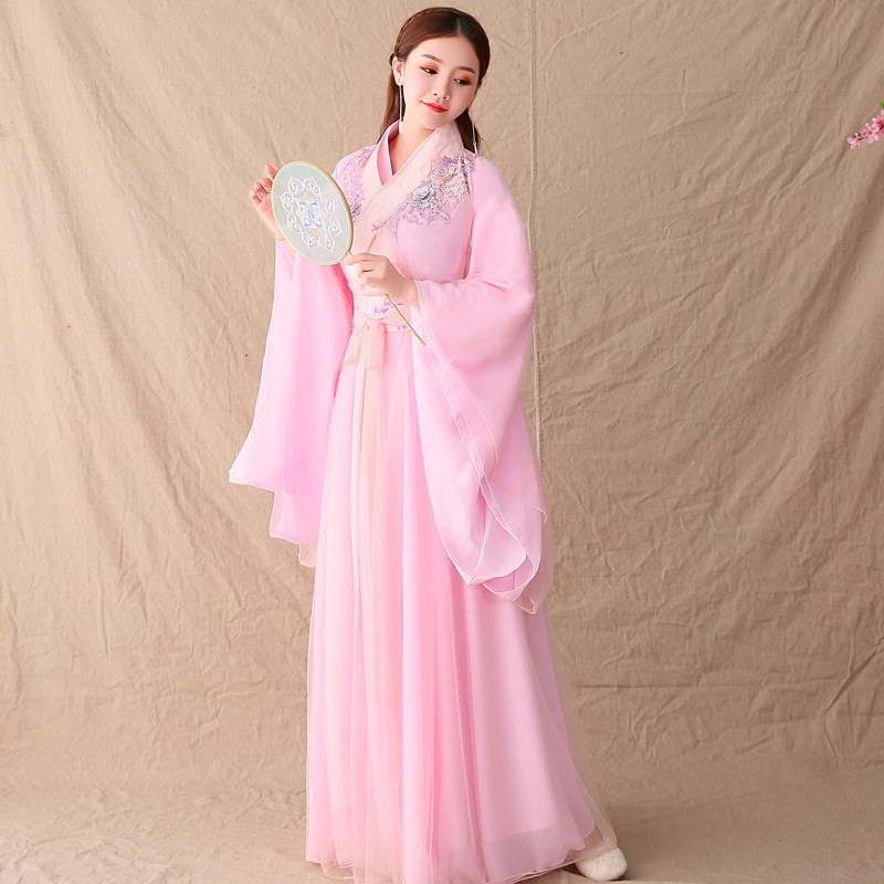 省2元 汉服头饰2021年新款女仙气发夹绢纱流苏古代古典舞蹈古装古风