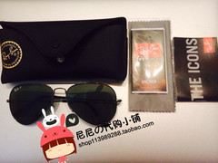 代购现货雷朋rayban3025 004/58 男女款偏光太阳眼镜蛤蟆镜开车镜