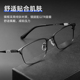 超轻纯钛近视眼镜男可配度数商务眼镜框男款黑色黑框防蓝光眼镜架