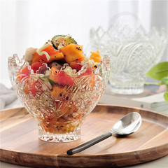 雪糕碗zakka玻璃碗冰淇淋碗透明水果沙拉碗甜点碗创意港式甜品碗