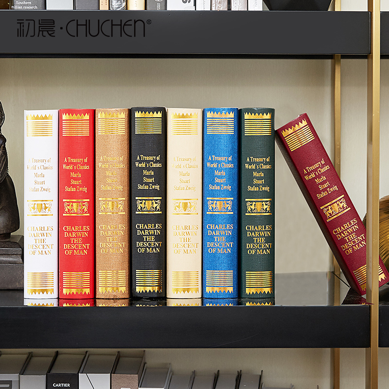 American style Retro simulation Office Study bookshelf Bookcase Wine cabinet a living room Showcase Fake book prop Home Furnishing Decorationin the Home accessories , 摆件类, 桌面摆件 category - from Buy2taobao.com to provide professional Taobao agent buy service