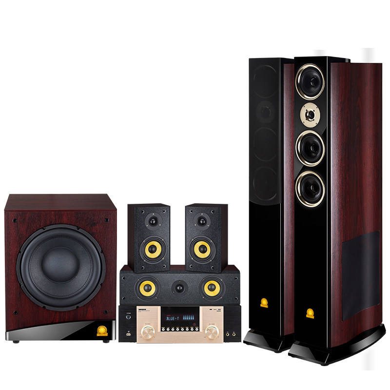 1音响套装hifi发烧家用客厅k歌木质音箱