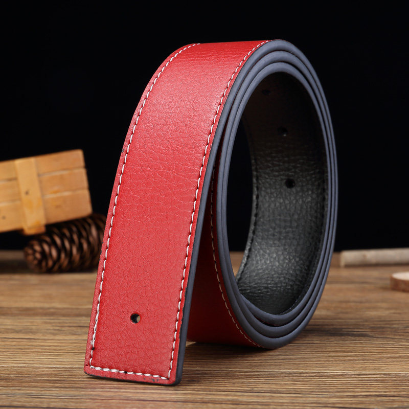h平滑扣牛皮时尚百搭商务社会皮带