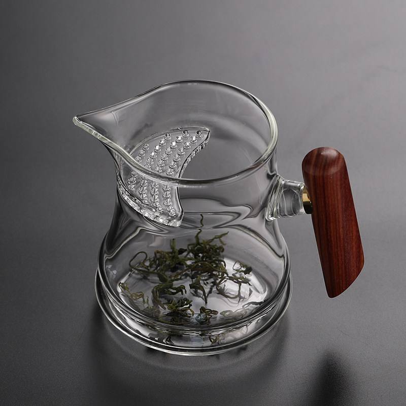玻璃公道杯带手柄