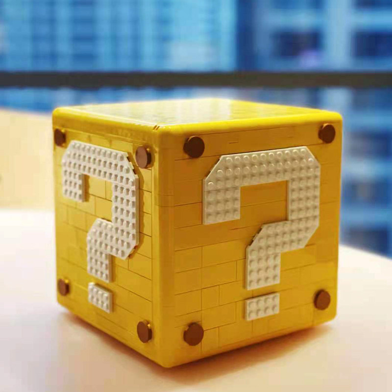 乐高71395任天堂马里奥超级玛丽马力殴64问号箱男孩拼装积木玩具