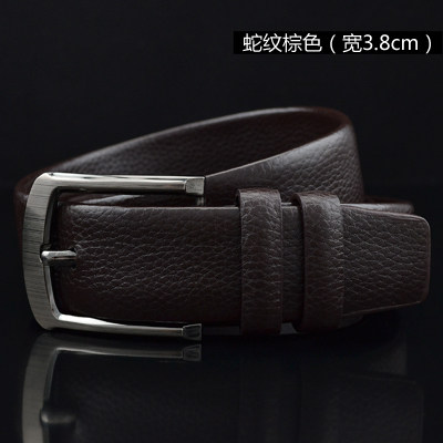 雪绯伦 精品 男士商务 皮带 腰带 男 韩版针扣皮带裤带