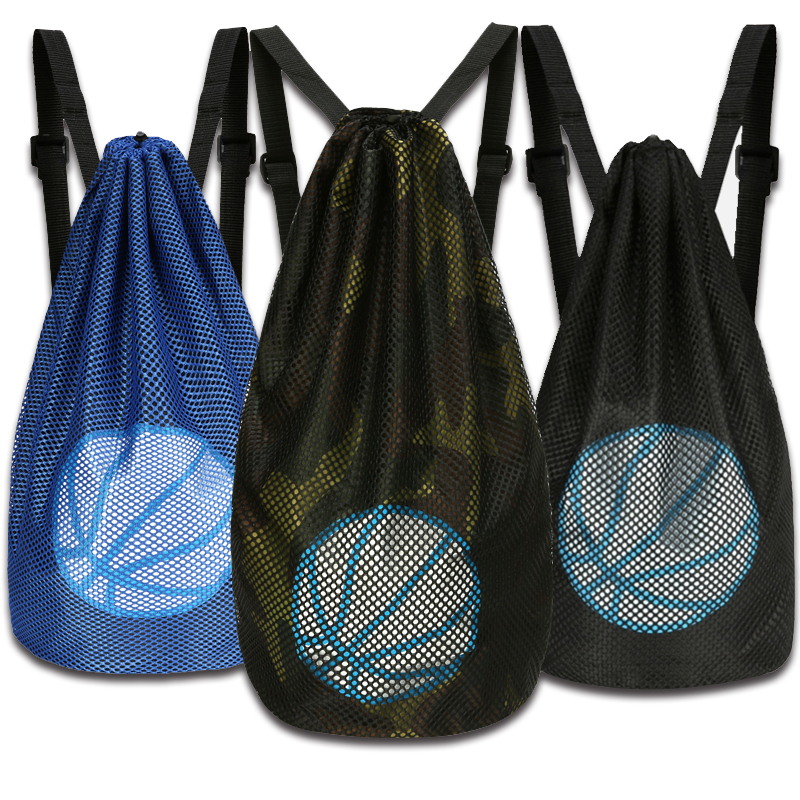 篮球包篮球袋训练包旅行双肩背包束口袋运动健身网兜袋足球收纳包