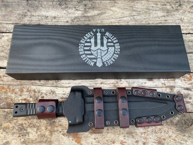 正品美国【miller bros.blsdes】米勒兄弟直刀m-22 进化m系列刀套