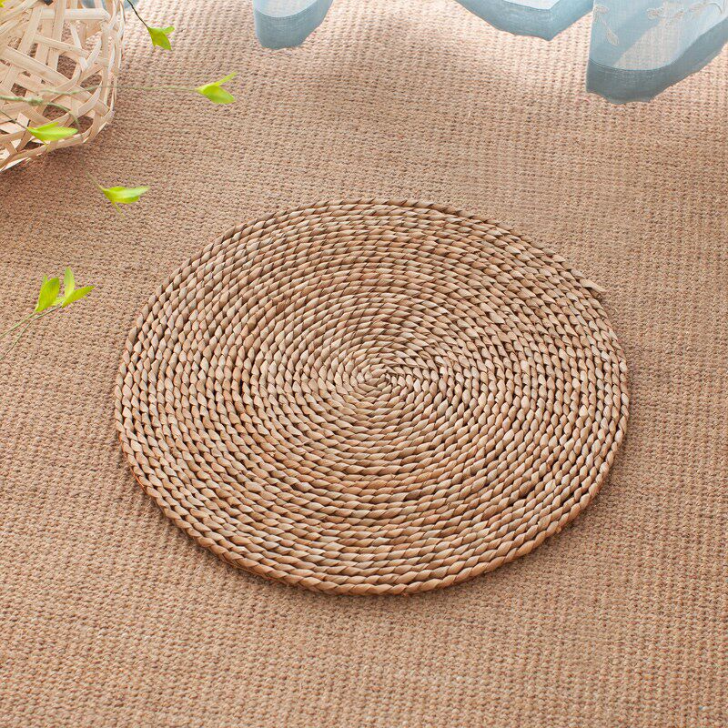 高端坐垫蒲垫打坐草蒲修垫草垫子草席国生编织学拜跪y活便携家奢