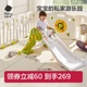 babycare儿童折叠滑滑梯家用室内小型二合一多功能攀爬架宝宝玩具