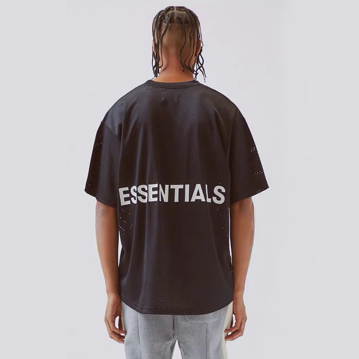 fog网眼短袖t恤fearofgod复线essentialsmeshteev领透气