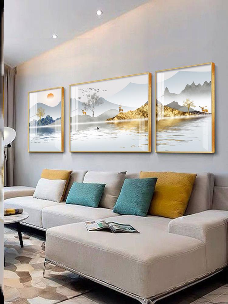 晶瓷画三联画2021年新款