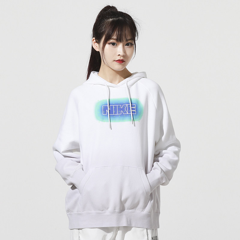 nike耐克女装2023夏季新款渐变色宽松连帽套头衫卫衣do6953100