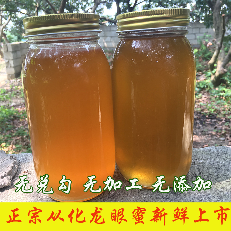 2024从化龙眼蜜土蜂蜜纯正天然农家自产野生桂圆蜜新鲜100%成熟蜜