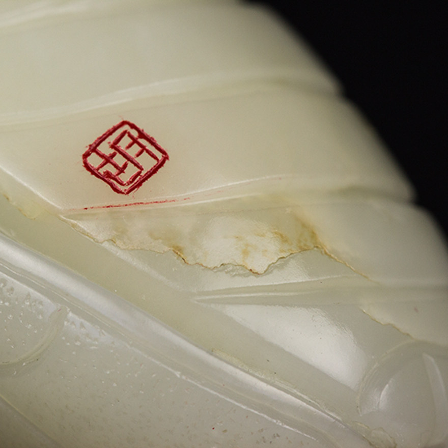 省级玉雕大师胡锡涛新疆和田玉籽料一鸣惊人挂件73.08克h09-01