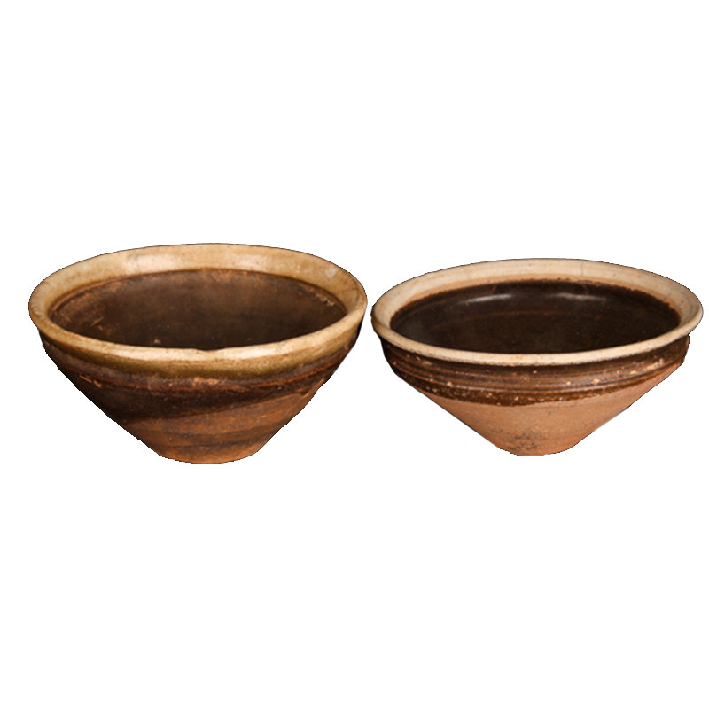 54号邵武窑酱釉小盏一对(现代仿古)