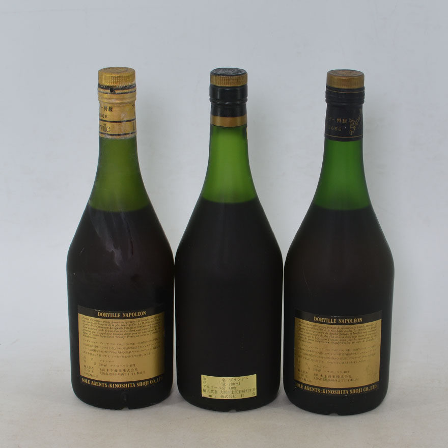 【37】80年代 法国napoleon白兰地 3瓶
