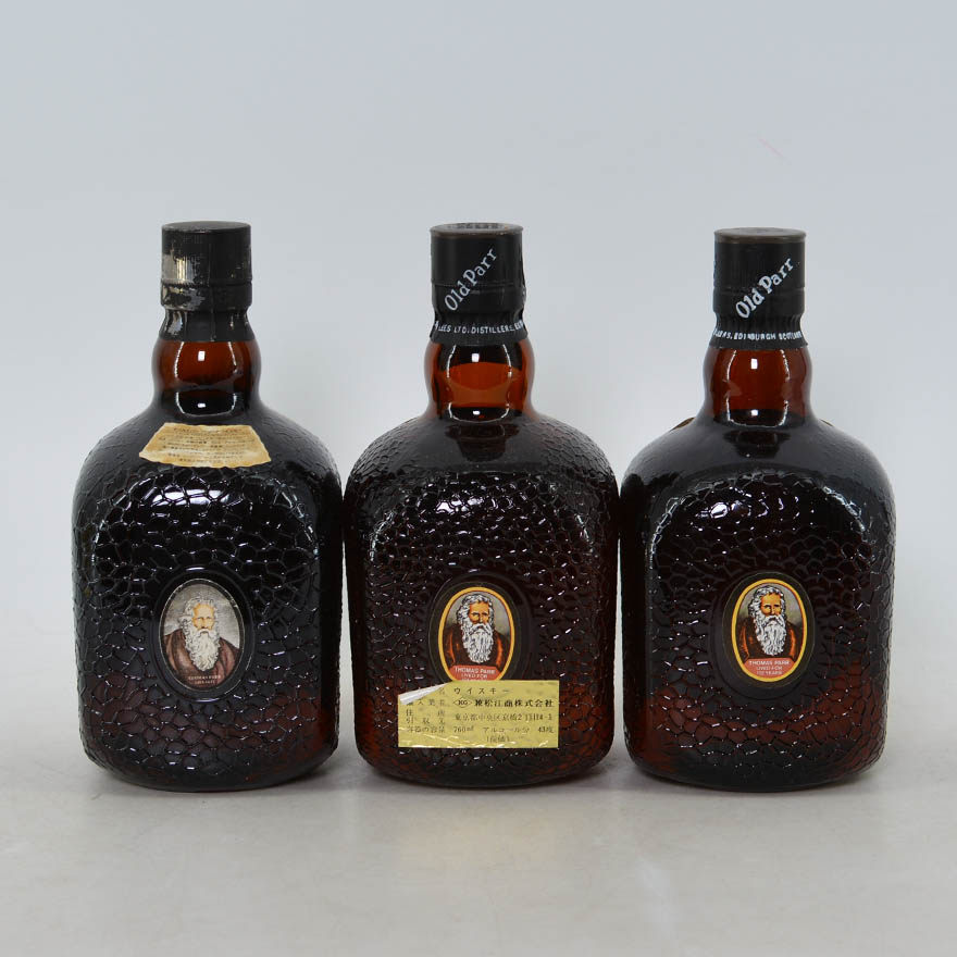 80年代 old parr威士忌 750ml 3瓶