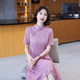 日常蕾丝旗袍女气质优雅刺绣改良版连衣裙夏2024新款古典中年妈妈