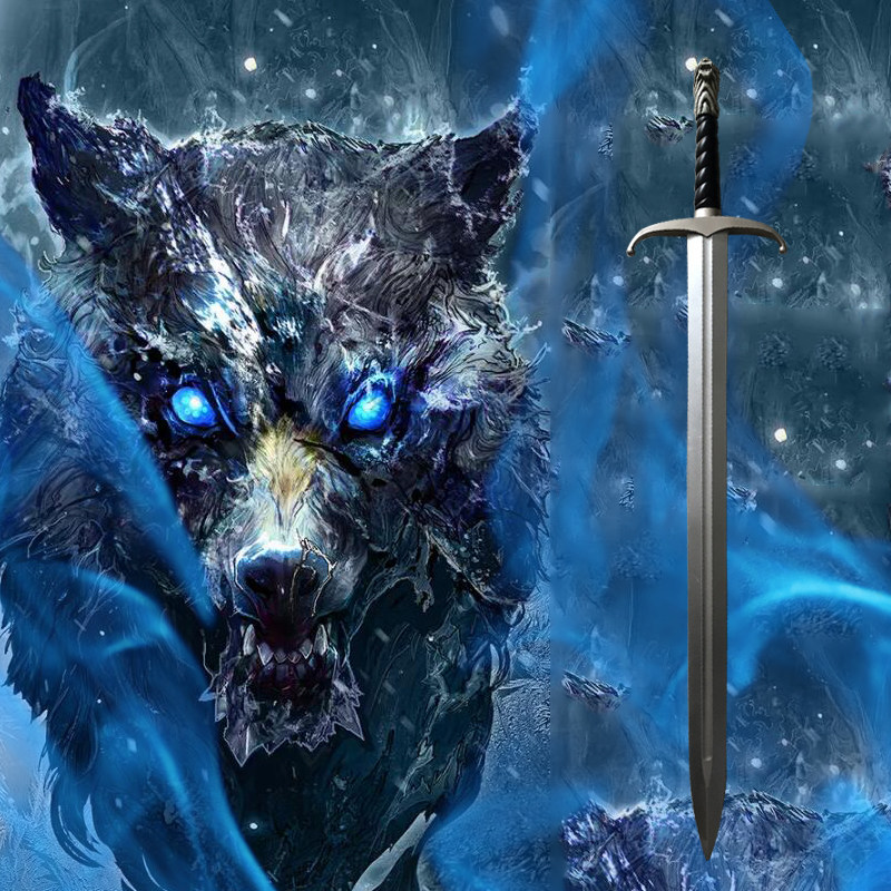 权力的游戏长爪剑冰与火之歌冰原狼剑琼恩雪诺武器佩剑pu儿童玩具