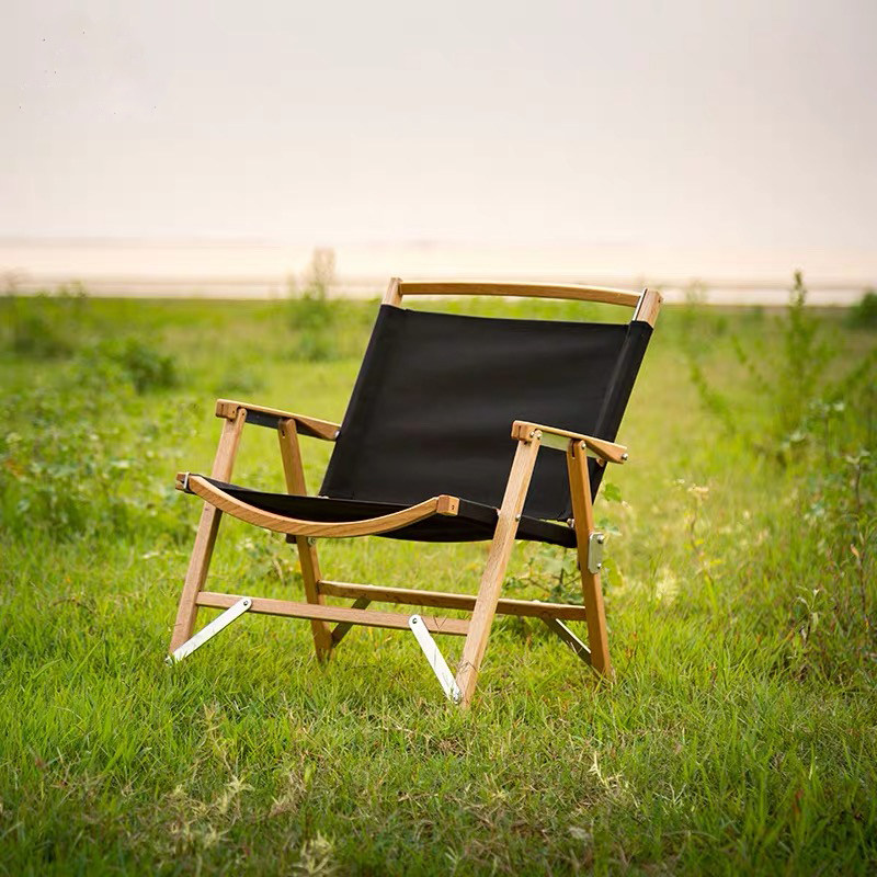 户外实木沙滩椅_克米特椅kermit户外露营实木椅子自驾游野炊钓鱼便携