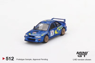 MINIGT 1:64 斯巴鲁 Impreza 翼豹 WRC Winner 冠军 合金汽车模型