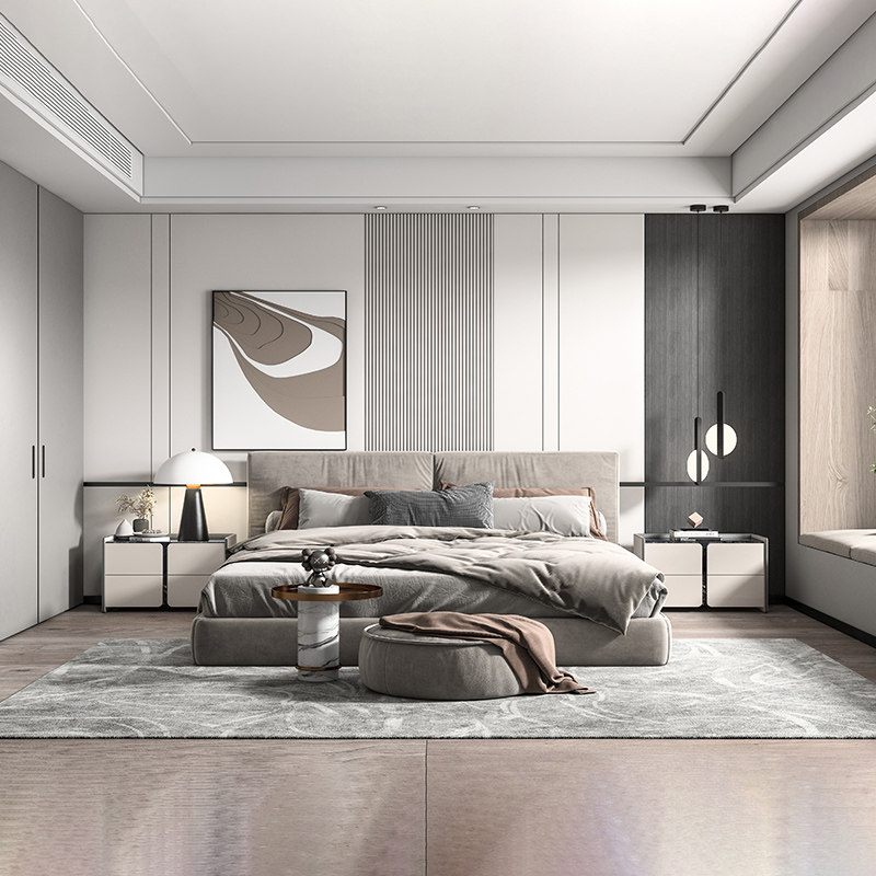 护墙板格栅环保影视墙生态板背景墙轻奢客厅卧室现代简约木饰面板