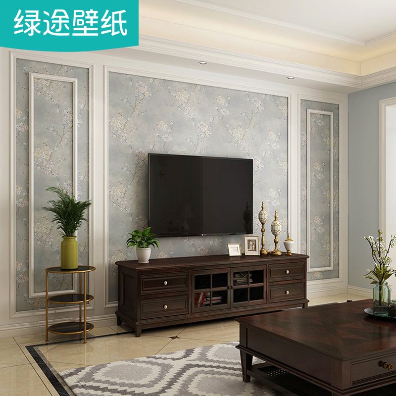 高档无纺布印花背景墙纸现代简约美式欧式卧室客厅电视背景墙壁纸在类目 家装主材, 墙纸, 无纺布墙纸中 - 来自Buy2taobao.com提供专业的淘宝代购服务