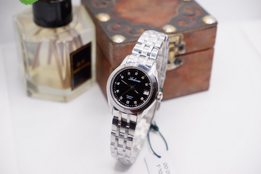 瑞士绿琴lukcom古典艺术女装时尚ins防水精钢石英腕表09a230l