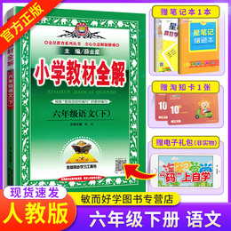 正版现货小学教材全解六年级下册语文人教部编版 课本讲解析详解训练习题教材解读6年级教辅导资料书教师用书七彩状元大课堂薛金星