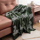斑马ins针织空调沙发装饰毯子沙发用办公室午睡披肩毛毯盖毯轻奢