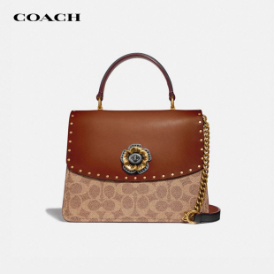 【官方授权】COACH/蔻驰专柜PARKER手提包山茶花单肩斜挎包53349