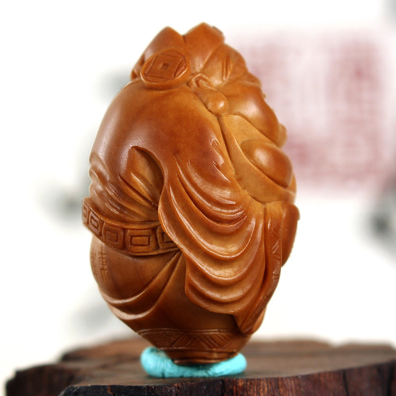 苏州核雕名家王伟东《财神》单核
