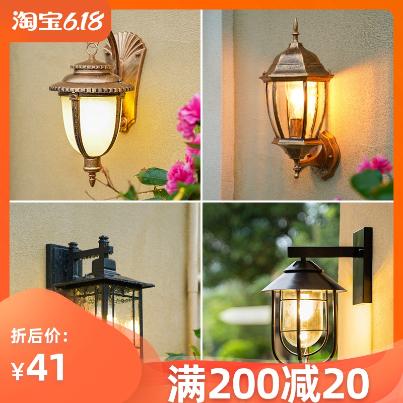 户外墙灯室外园林景观欧式庭院壁灯防水露台灯阳台过道走廊墙壁灯在类目 家装主材, 灯具灯饰, 壁灯中 - 来自Buy2taobao.com提供专业的淘宝代购服务