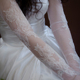 《吉设计》云荷新款婚纱手套超仙白色优雅长款蕾丝礼服新娘配饰