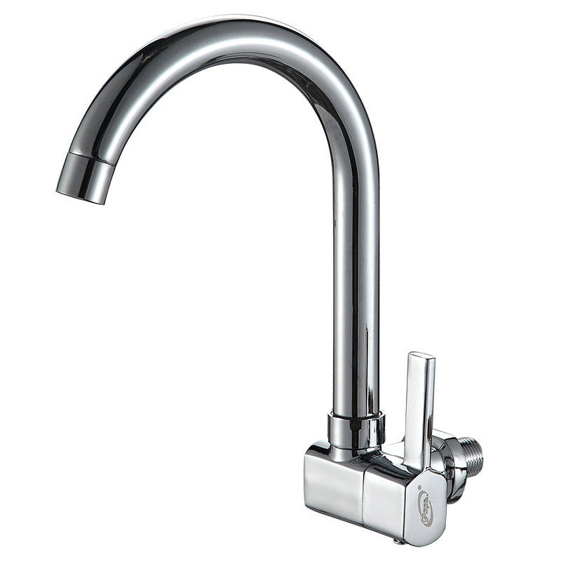 新款入墙式厨房单冷水龙头洗菜盆侧进水洗衣水池水槽龙头