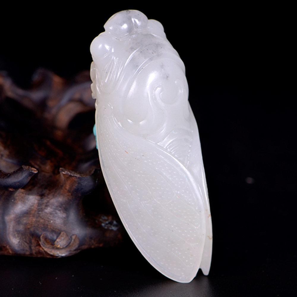 国家级玉雕大师【陶虎】作品和田玉白玉籽料挂件一夜成名45.69克