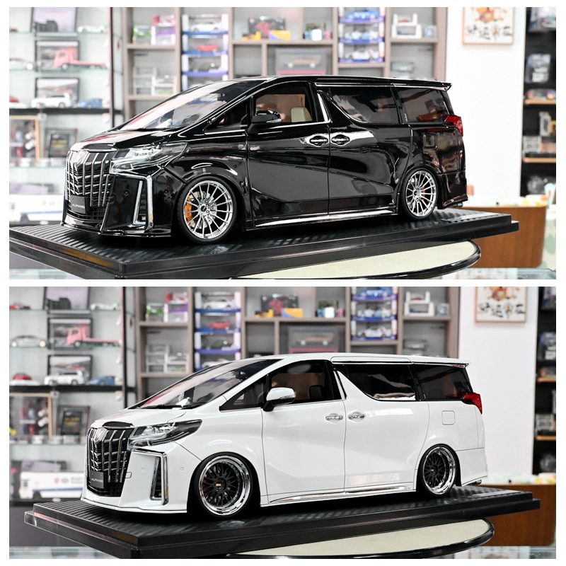 IG 1:18 埃尔法 H30W ALPHARD 树脂汽车模型 成品收藏 MPV保姆车