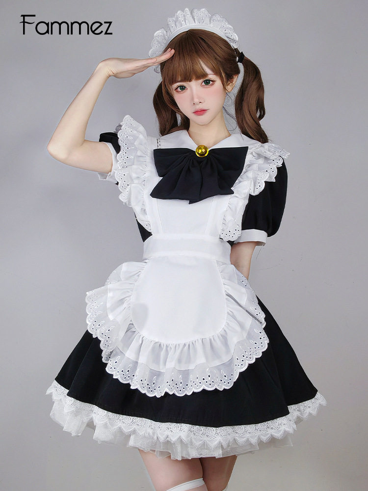 日系女仆装cosplay动漫公主裙女佣制服套装lolita软妹可爱连衣裙