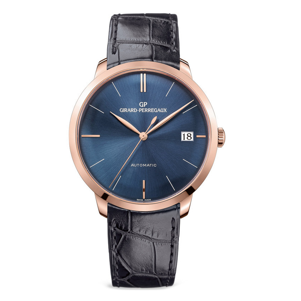 【9.9新】girard-perregaux/芝柏 18k玫瑰金 机械自动男表