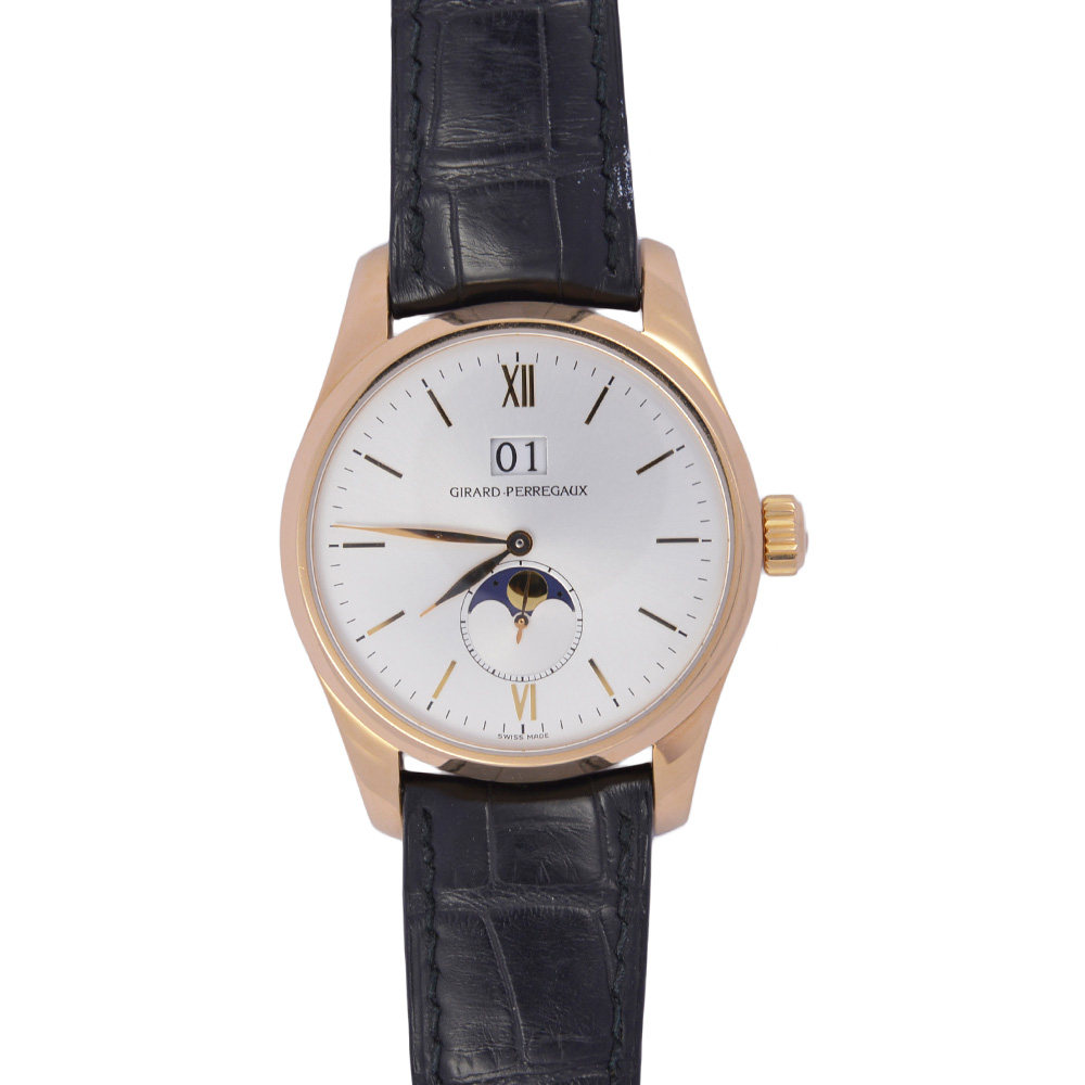 【8.5新】girard-perregaux/芝柏 18k玫瑰金 机械自动 男表