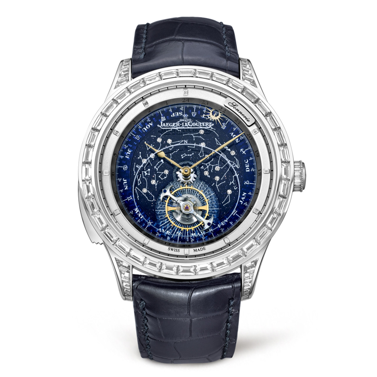 [9.5新]积家自动机械男表大师系列三问陀飞轮