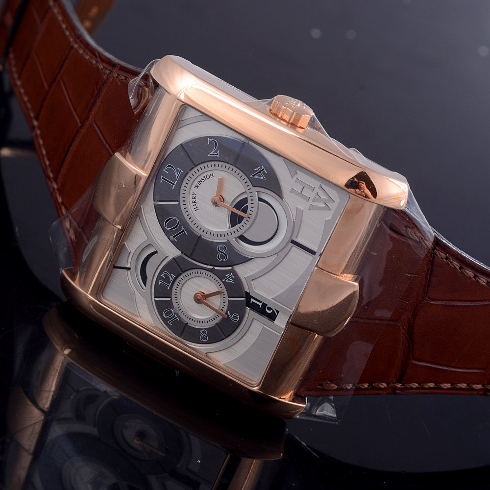【中古】未使用 harry winston/海瑞温斯顿 玫瑰金自动机械男表