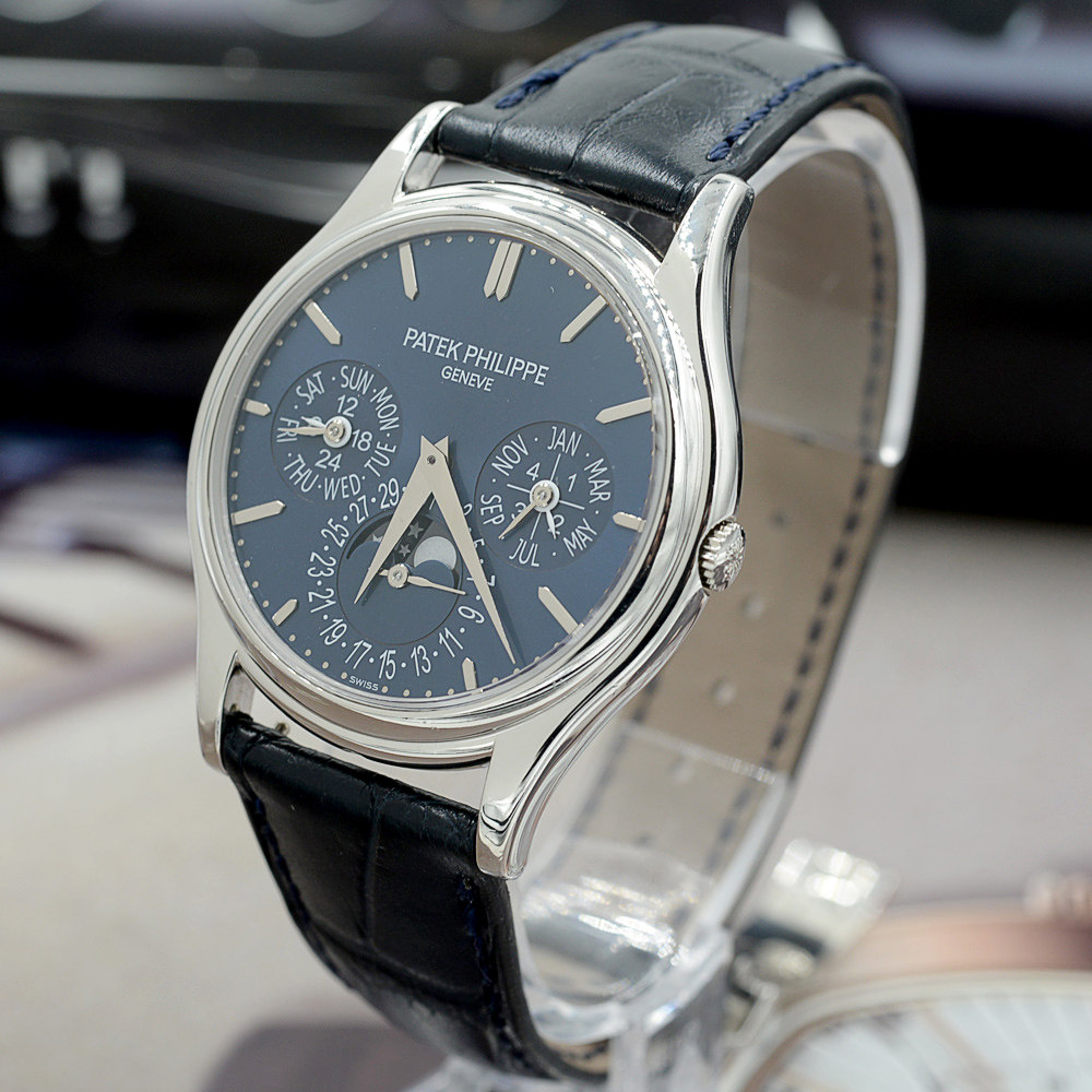 【中古】patek philippe/百达翡丽 pt950万年历月相自动机械男表