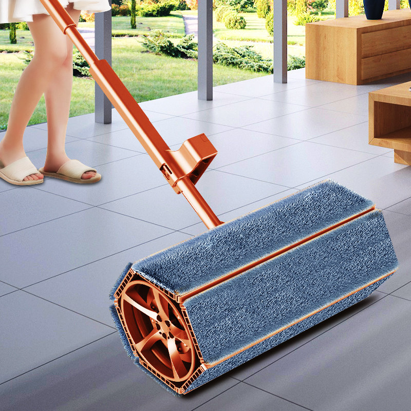 宝家洁平板拖把免手洗家用拖地神器一拖瓷砖地免洗懒人拖布净地拖