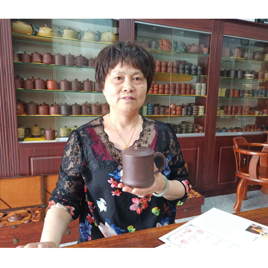 《竹节办公盖杯》国家级助理工艺美术师 魏顺妹作品 460cc