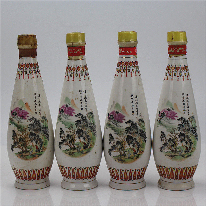 【42-3】 1989年 瓷瓶汾酒四瓶 60度500g*4瓶