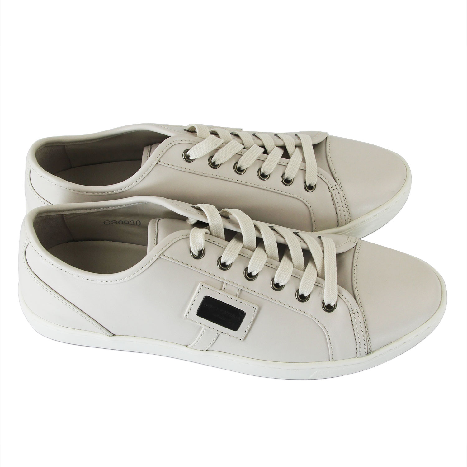 9新]杜嘉班纳d/g 牛皮白色休闲男鞋cs0930 42.5码